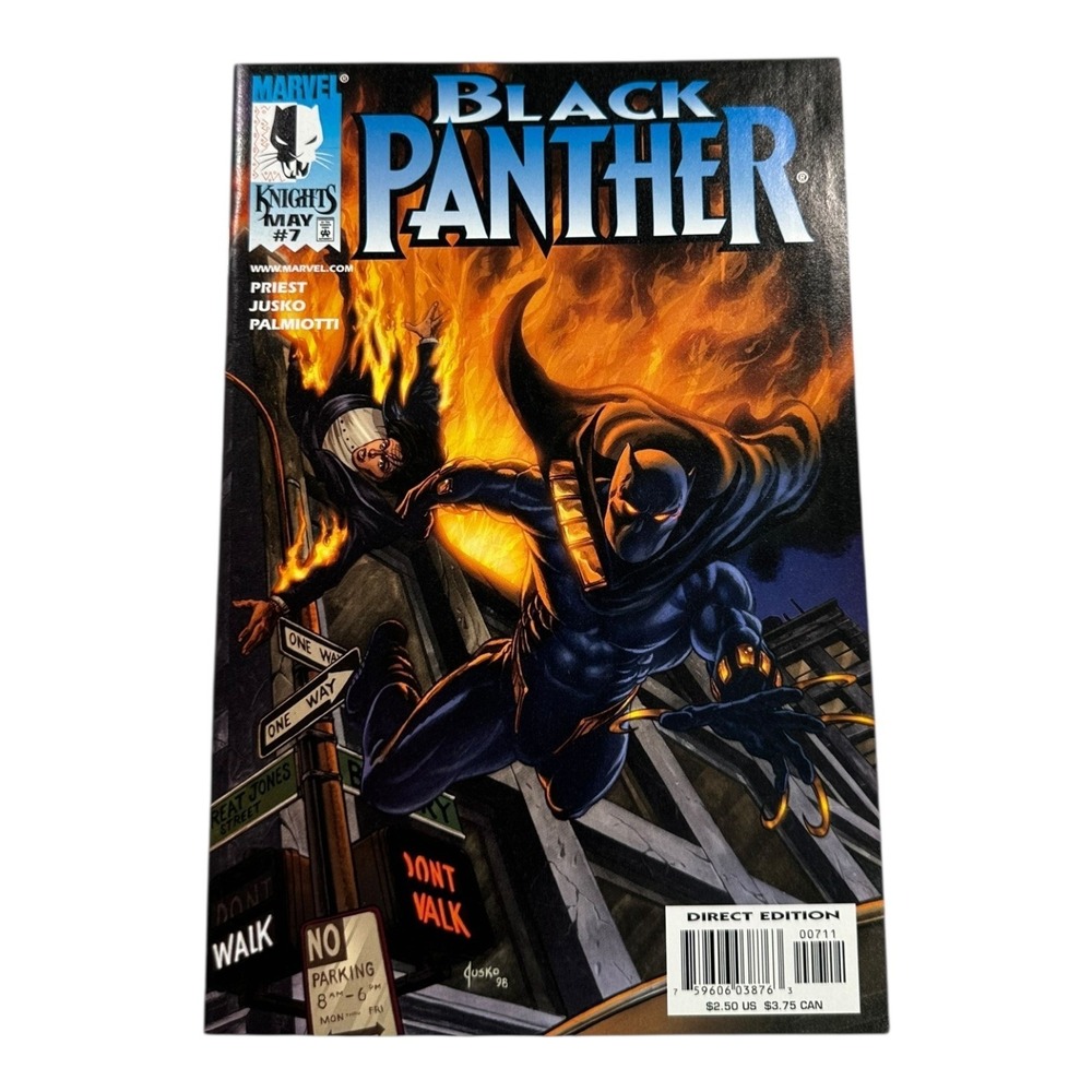 Black Panther Marvel Knights #7 Comic Book May 2001 Direct Edition‎